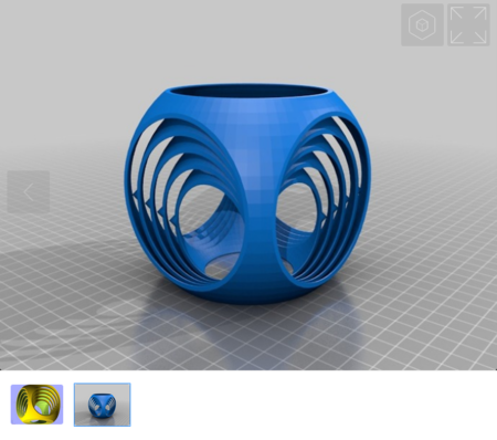  Parametric gyro cube  3d model for 3d printers