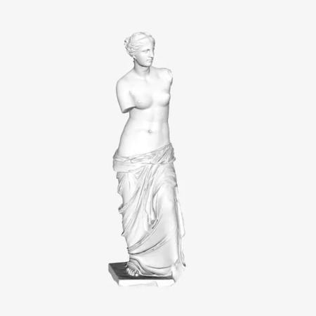 Modelo 3d de Venus de milo en el museo del louvre, parís para impresoras 3d