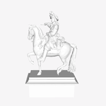  Louis xiv of france at the louvre, paris  3d model for 3d printers