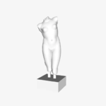  Fragement of the esquiline venus at the louvre, paris  3d model for 3d printers