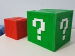  Mario question block coin bank xl  3d model for 3d printers