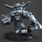 Modelo 3d de Mr big dakka orc warlord para impresoras 3d