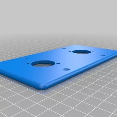 Modelo 3d de Neutrik speakon einbauplatten para impresoras 3d