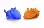 Modelo 3d de Decorativos gato y el dinosaurio para impresoras 3d