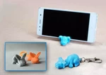  Keychain / smartphone stand (dog and bunny)  3d model for 3d printers