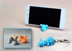 Modelo 3d de Llavero / smartphone stand (el perro y el conejo) para impresoras 3d