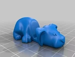  Keychain / smartphone stand (dog and bunny)  3d model for 3d printers