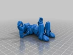  Ankly robot dressed - 3d printed assembled  3d model for 3d printers
