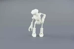  Ankly robot dressed - 3d printed assembled  3d model for 3d printers
