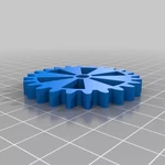 Modelo 3d de Engranaje de fidget para impresoras 3d