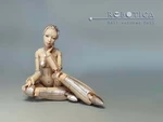 Modelo 3d de Robot mujer 