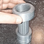 Modelo 3d de Multi-roscada del tornillo y de la tuerca, la derecha y la izquierda hilos para impresoras 3d