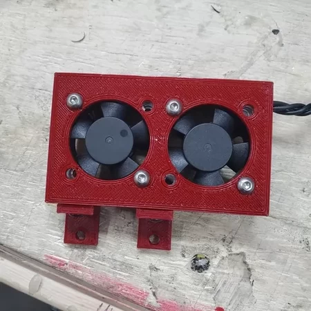  30x30 dual fan mount  3d model for 3d printers