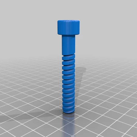  Printable m8-50 bolt and nut for gopro fig rig  3d model for 3d printers
