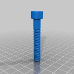  Printable m8-50 bolt and nut for gopro fig rig  3d model for 3d printers