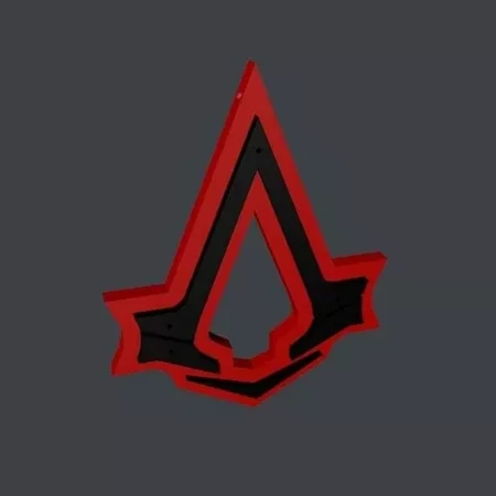 Modelo 3d de Assassins creed sindicato de logotipo para impresoras 3d