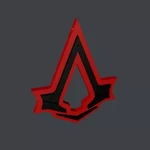  Assassins creed syndicate logo  3d model for 3d printers
