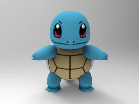   squirtle-pocket monsters  3d model for 3d printers