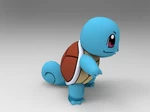   squirtle-pocket monsters  3d model for 3d printers