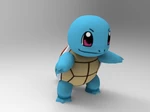   squirtle-pocket monsters  3d model for 3d printers