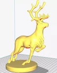 Modelo 3d de Un hermoso ciervo para impresoras 3d