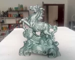  A horse ornament bring wealth and fortune  3d model for 3d printers