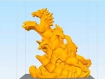Modelo 3d de Ejecución de los caballos para impresoras 3d
