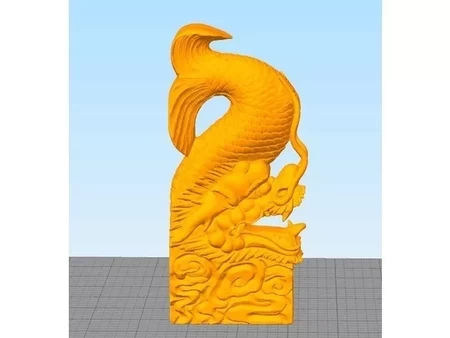  Dragon fish  3d model for 3d printers