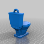  Toilet key chain  3d model for 3d printers