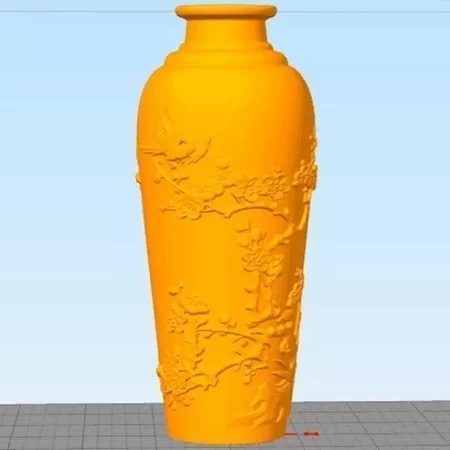  Vase of joy on the plum blossom  3d model for 3d printers