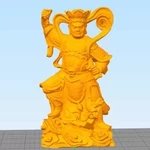  4 guardians on south gate of heaven palace  3d model for 3d printers