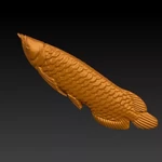 Modelo 3d de Arowana para impresoras 3d