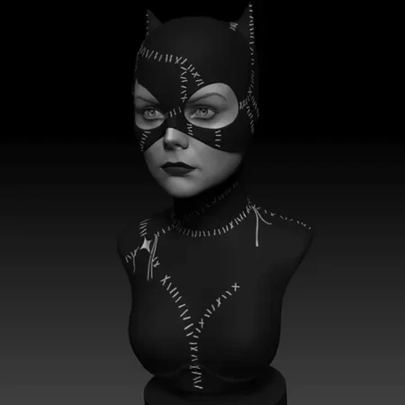  Catwoman  3d model for 3d printers