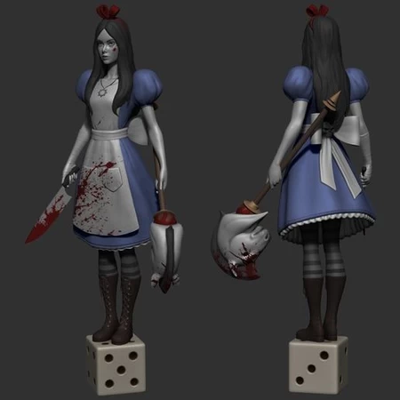 Modelo 3d de Alice para impresoras 3d