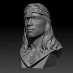  Conan the barbarian  3d model for 3d printers
