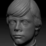 Modelo 3d de Luke skywalker busto (versión antigua) para impresoras 3d