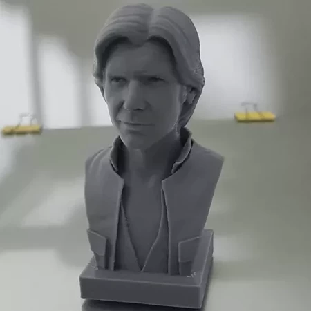  Han solo bust  3d model for 3d printers