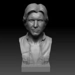  Han solo bust  3d model for 3d printers