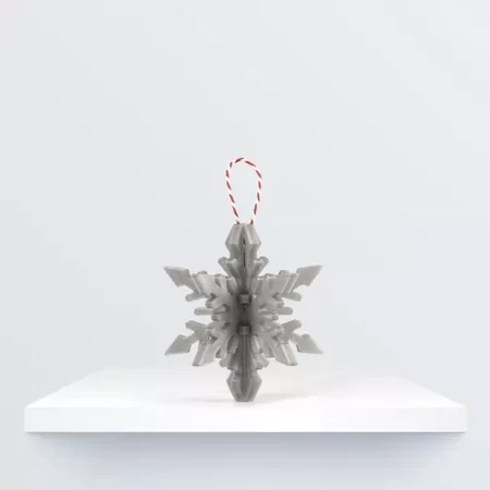  Christmas ornament: snowflake  3d model for 3d printers