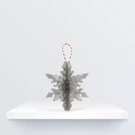  Christmas ornament: snowflake  3d model for 3d printers