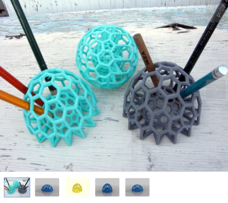 Buckyball Pencil Holder