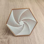  Satisfying hexagons  3d model for 3d printers