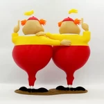  Tweedledee and tweedledum  3d model for 3d printers