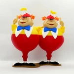  Tweedledee and tweedledum  3d model for 3d printers