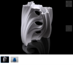  Julia vase #001 - aqua  3d model for 3d printers