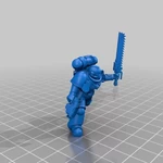  Primary space warrior melee combatants  3d model for 3d printers