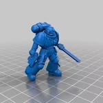  Primary space warrior melee combatants  3d model for 3d printers