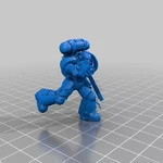  Primary space warrior melee combatants  3d model for 3d printers