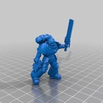  Primary space warrior melee combatants  3d model for 3d printers