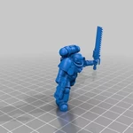  Primary space warrior melee combatants  3d model for 3d printers